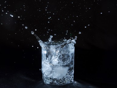 Ice splashing water - courtesy Dreamstime